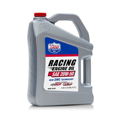 Lucas Oil 48410621 Lucas Racing Engine Oil 20w 50 5 Quarts Walmart