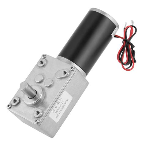 200rpm Turbo Worm Geared Motor Dc 12v Permanent Magnet Reduction Motor