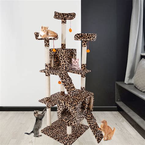 Topcobe 72 Multi Level Cat Activity Tree With Sisal Covered