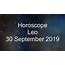 Leo Daily Horoscope 30 September 2019  YouTube