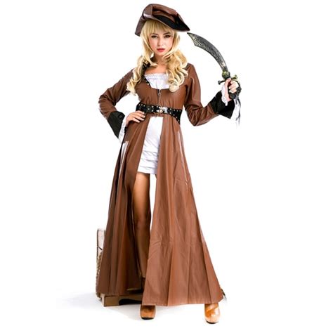 Plus Size Halloween Women Pirates Costume Set Adult Femal Sexy Pirate