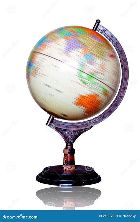 Globe Model Is Spinning Stock Image Image Of East Concept 21037951