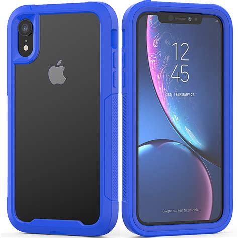 Iphone Xr Case 61 Allytech Clear Silicone Hard Pc Shell Full Body
