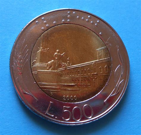 500 Lire 2000 Fdc Bicolore Bimetallico Moneta Non Comune Repubblica Italiana Ebay