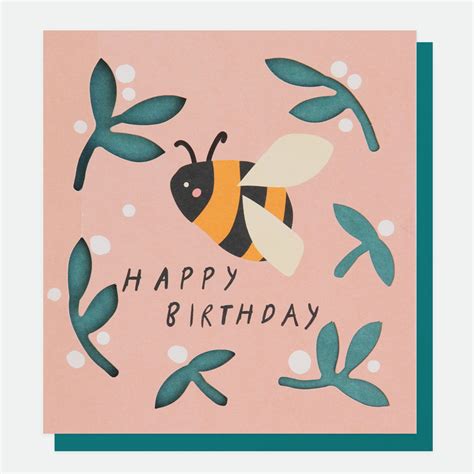 Maybe you would like to learn more about one of these? Bee Happy Birthday Card By Caroline Gardner - Vibrant Home