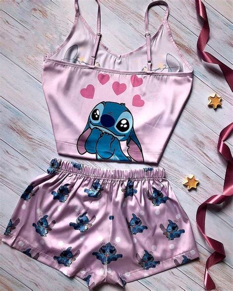 sleepwear lilo and stitch cartoon pajama for girl women teen etsy uk