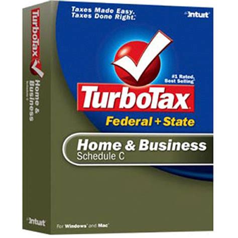 Intuit Turbotax Home Business Federal State Software