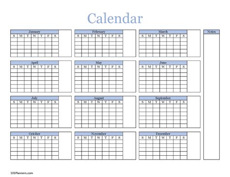 Printable Blank Year Calendar Template By Month Editable Calendar Images And Photos Finder