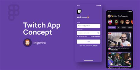 Twitch App Concept Figma