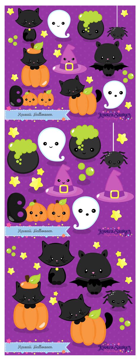 20 For 20 Kawaii Halloween Clipart And Vectors For Personal And