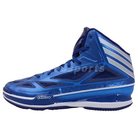 Adidas Adizero Crazy Light 3 Blue Silver Mens Basketball Shoes Ricky