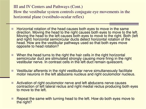 Ppt Vestibular System Powerpoint Presentation Free Download Id6002114