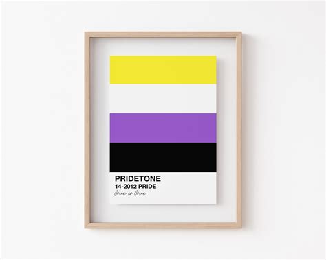 Nonbinary pride print nonbinary pride LGBTQ poster PRIDE ...