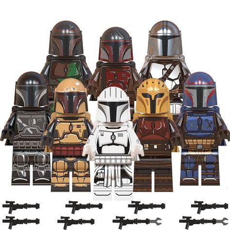 8pcs The Mandalorian Minifigures Lego Star Wars Set