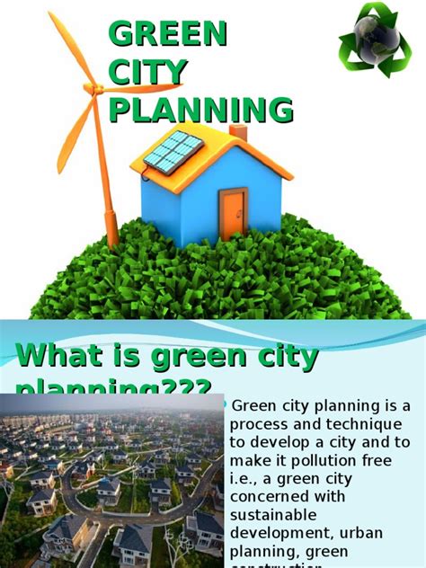 Green City Planning Ppt Energy Development Urban Planning