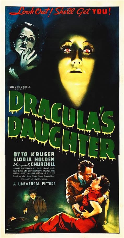 Draculas Daughter 1936 Poster Print By Hollywood Photo Archive Hollywood Photo Archive Item