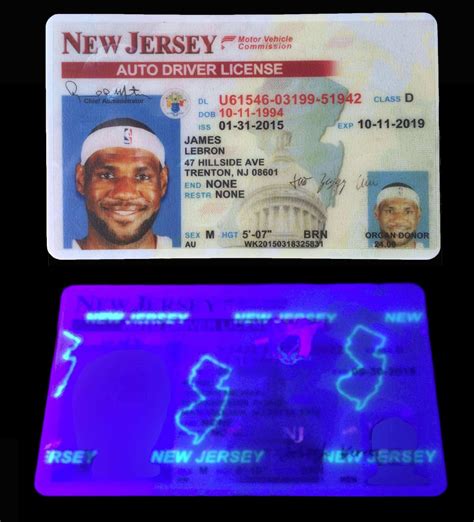 95 Creative New Jersey Id Card Template With Stunning Design By New