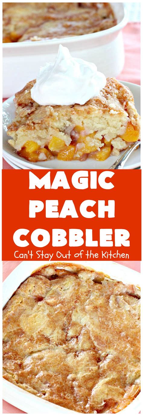 One of our favorite cast iron skillet. Southern Peach Cobbler - Can't Stay Out of the Kitchen