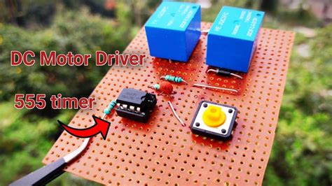 Forward And Reverse Motor Controller Using 555 Timer Ic And Relay