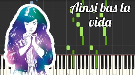 Indila Ainsi Bas La Vida Piano Tutorial Youtube