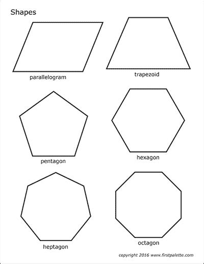 Basic Shapes Free Printable Templates And Coloring Pages