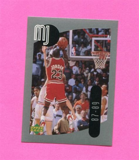 Michael Jordan Chicago Bulls Upper Deck Mj Basketball Sticker Card