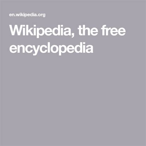 Wikipedia The Free Encyclopedia Wikipedia Encyclopedia Free