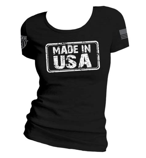 Womens Fitted T Shirt Made In Usa Patriot 365 Usa Llc