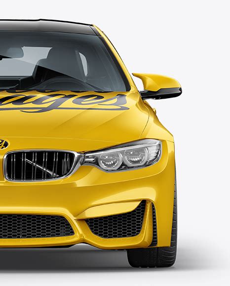 Bmw M4 Mockup Front View Free Download Images High Quality Png 