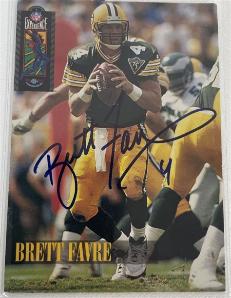Brett Favre Signed Autographed 1994 Classic Football Card Etsy