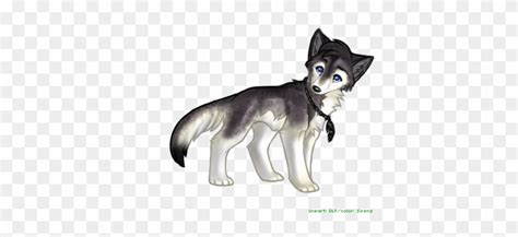 Grey Wolf Pup Anime Free Transparent Png Clipart Images Download