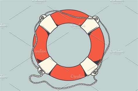 Life Buoy Graphic Design Illustration Illustration Drawings