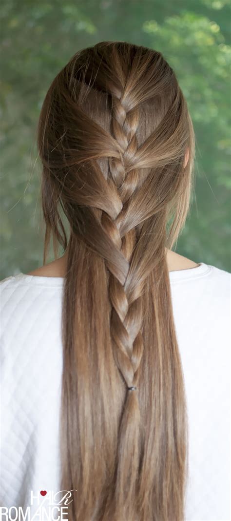 French Braid From The Back