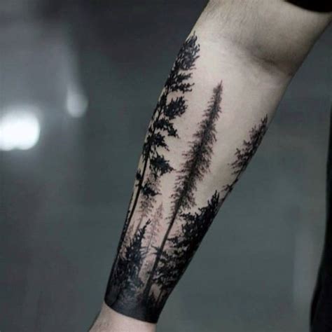 A forearm sleeve is also a great option if you want to show off a vast and intricate design like a tribal pattern, forest, portrait, or religious tattoo. 100 Forest Tattoo Designs For Men - Masculine Tree Ink Ideas