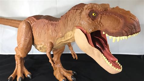 Mattel Jurassic World Fallen Kingdom Super Colossal Tyrannosaurus Rex Review Youtube