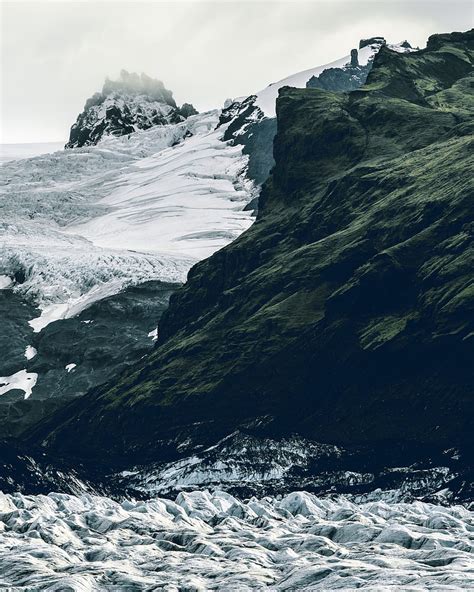 Glacier Mountains Snow Ice Landscape Hd Phone Wallpaper Peakpx