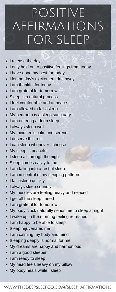 Positive Sleep Affirmations To Help You Get The Perfect Night S Sleep