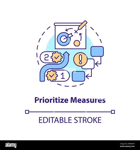 Prioritize Measures Concept Icon Stock Vector Image And Art Alamy