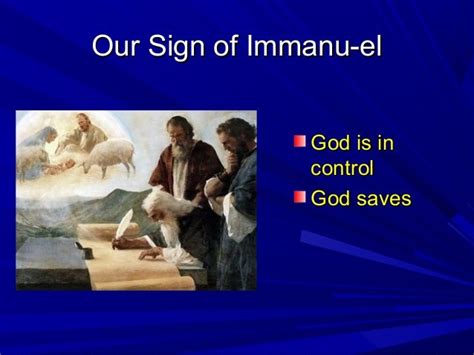 The Signs Of Immanuel