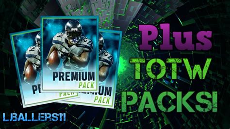 PREMIUM TOTW PACKS Madden Mobile 16 YouTube