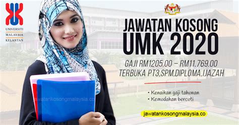 Check spelling or type a new query. Jawatan Kosong UMK 2020. Gaji RM2080.00 - RM9546.99 ...
