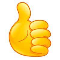 Este emoji muestra la mano de una persona con el pulgar extendido hacia arriba. Emoji pulgar arriba en 2020 | Emoticonos, Emoji, Emojis