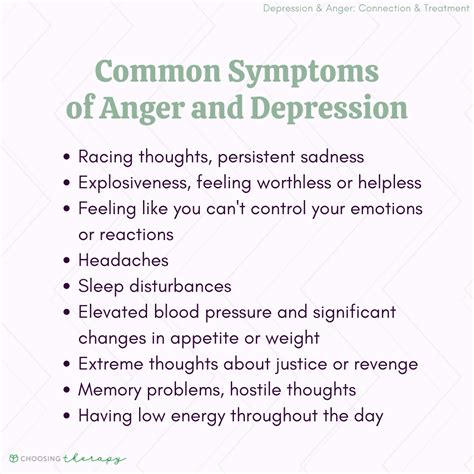 Depression And Anger Connections And Treatments