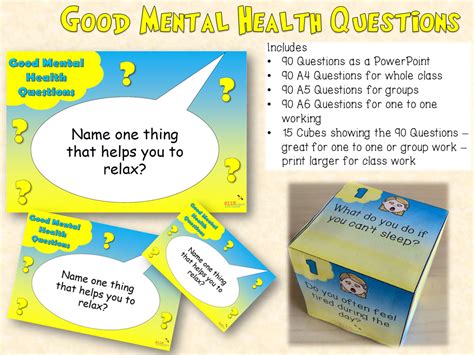 Good Mental Health Questions Item 274 Elsa Support