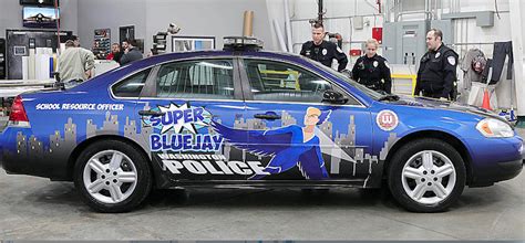 Superhero Wrapped Police Sro Vehicle Is Unveiled Washington