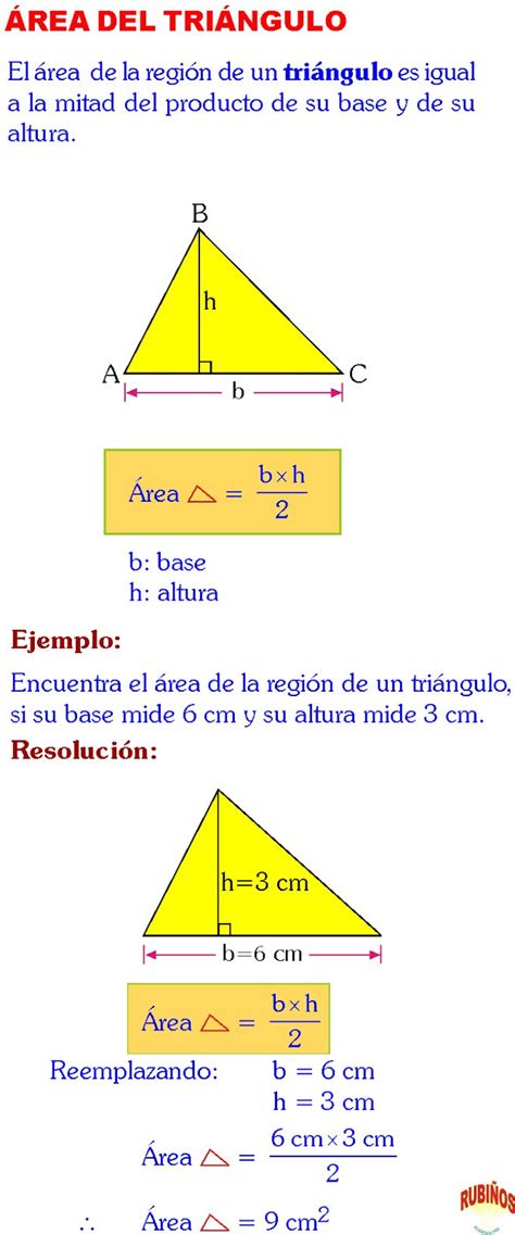 Area De Un Triangulo Formula Ejemplos Y Ejercicios Resueltos