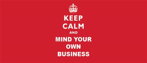 The Right To Mind Your Own Business