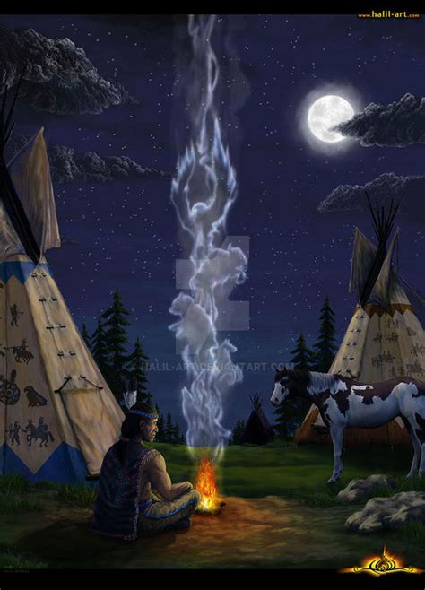 native american spirit by halil art on deviantart