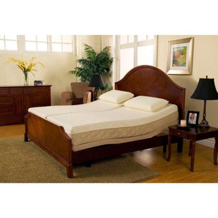 What size is a euro king size bed & mattress? Sleep Zone Supreme Adjustable Bed and 10-inch Hybrid Split ...
