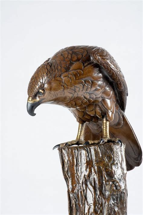 Kōmin 高民 A Japanese Bronze Falcon Item 1435638 Detailed Views